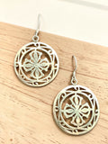 Double Dorje Stering Silver Earring