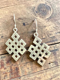 Endless Knot Sterling Silver Earring