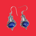 Tringle Sterling Silver Lapis Lazuli Natural Stone Earring