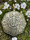 Eight Auspicious Sign with Om Sterling Silver Pendent