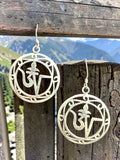 OM Stering Silver Earring