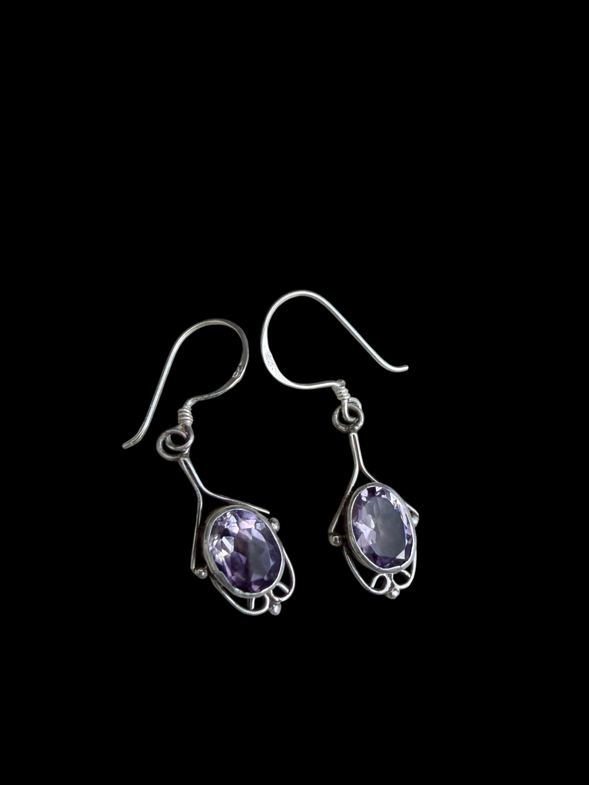 Amethyst 925 Sterling Silver Earring