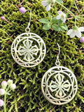 Double Dorje Sterling Silver Earring