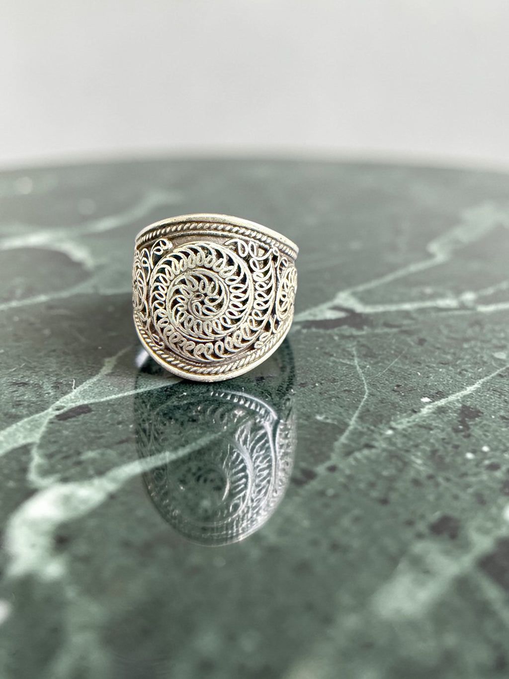 Flower design Sterling Silver Ring