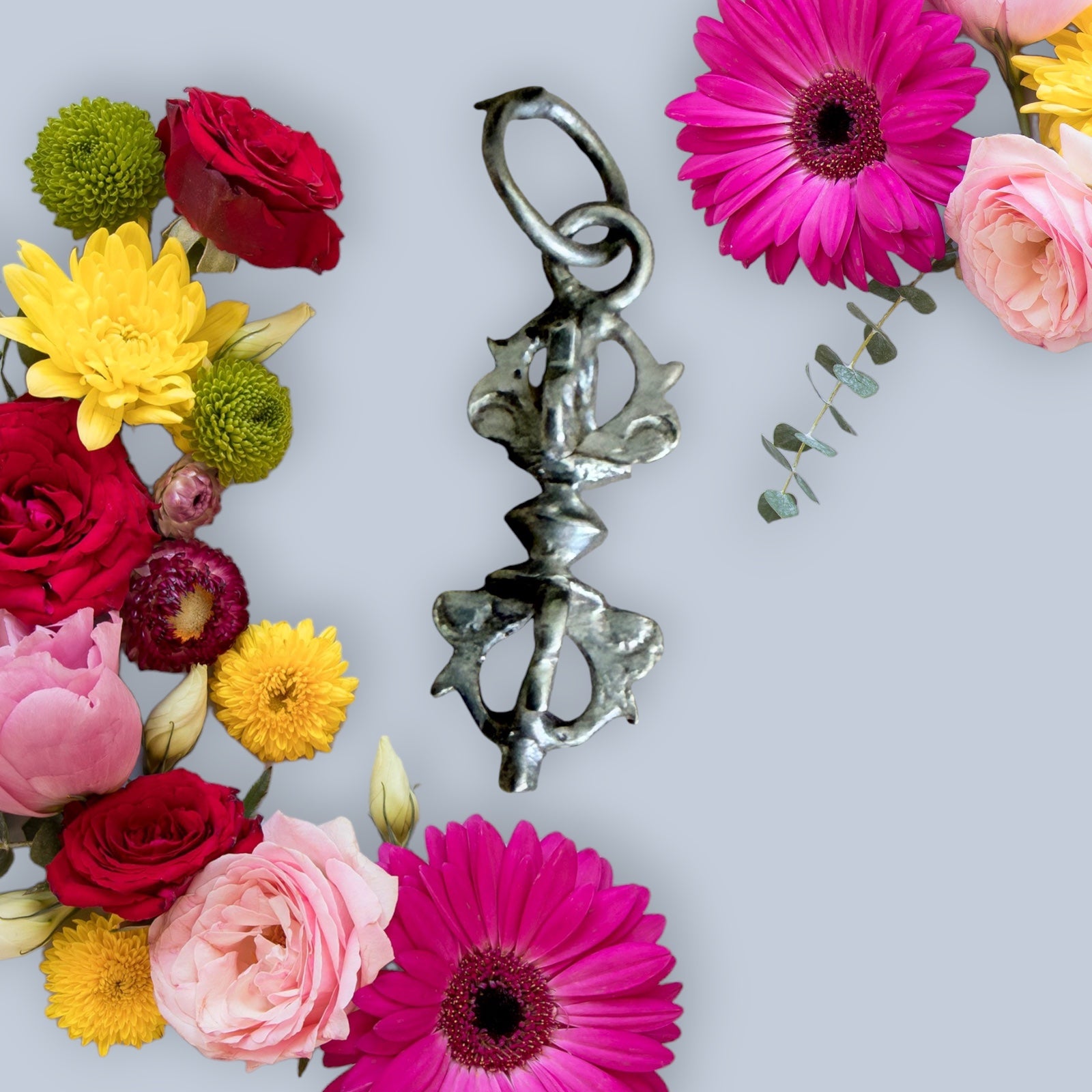 Sterling Silver Dorje ( Vajra) Pendant