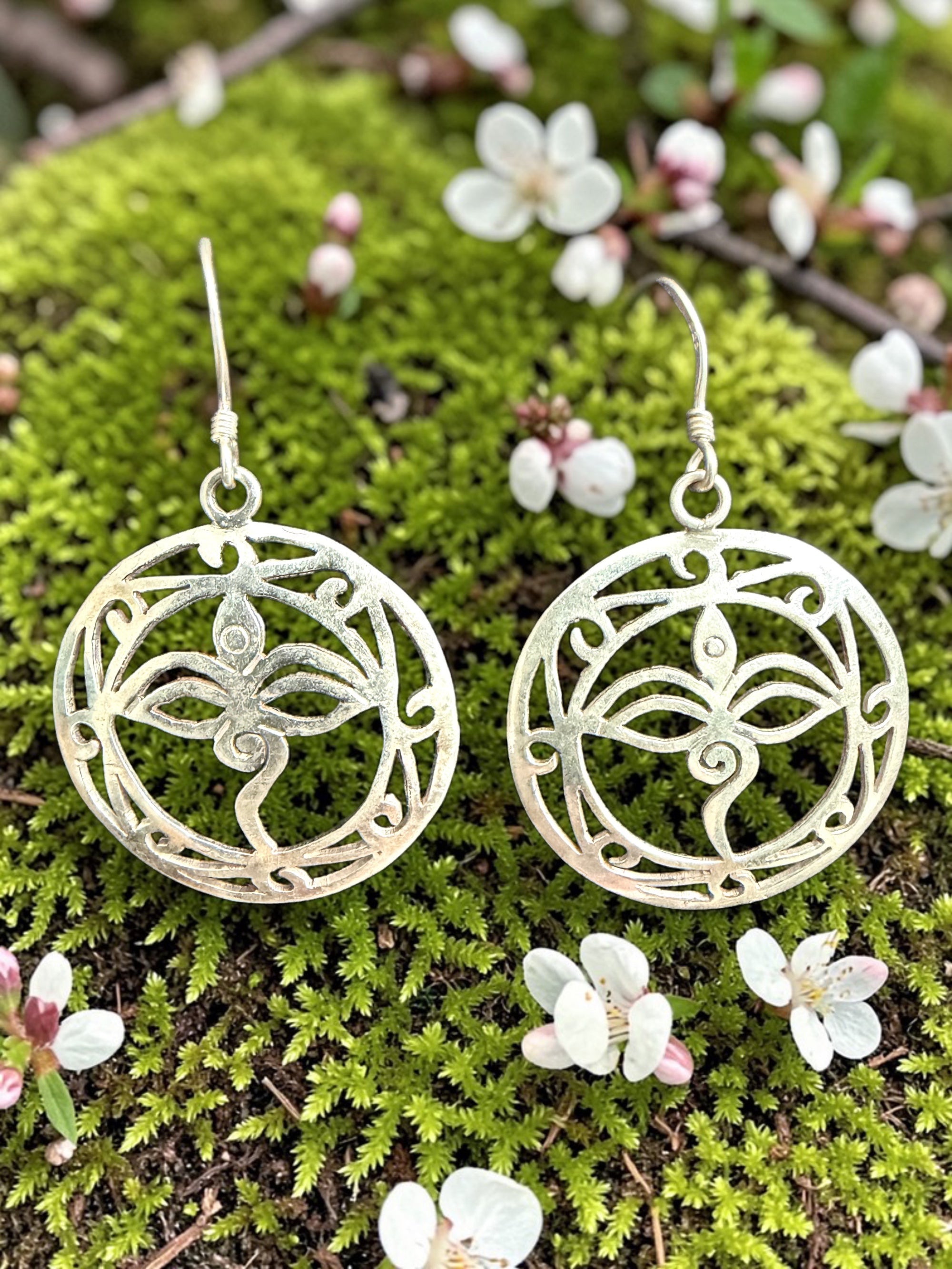 Buddha Eye Sterling Silver Earring