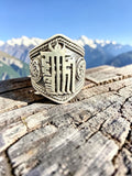 Tibetan Kalachakra Sterling Silver Ring