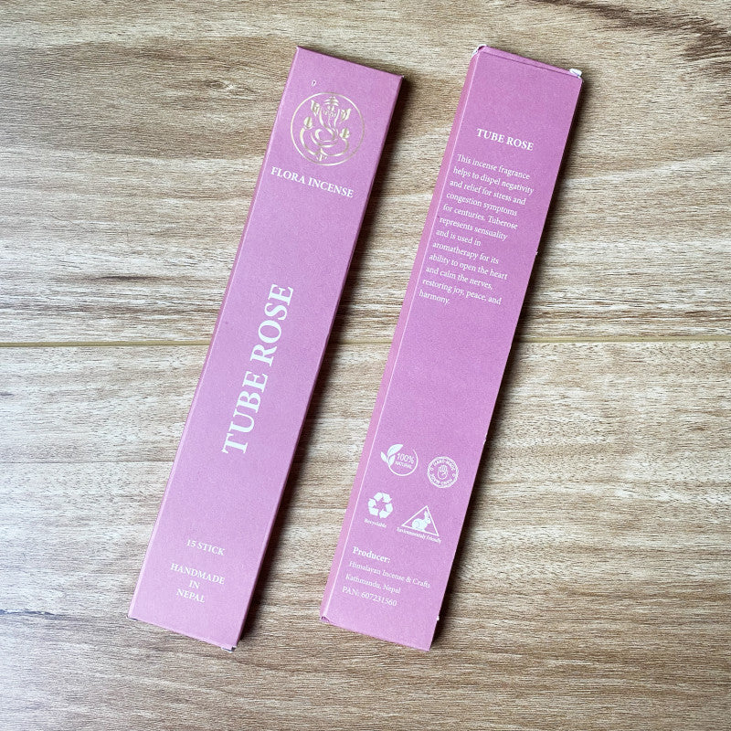 TUBE ROSE STICK INCENSE: